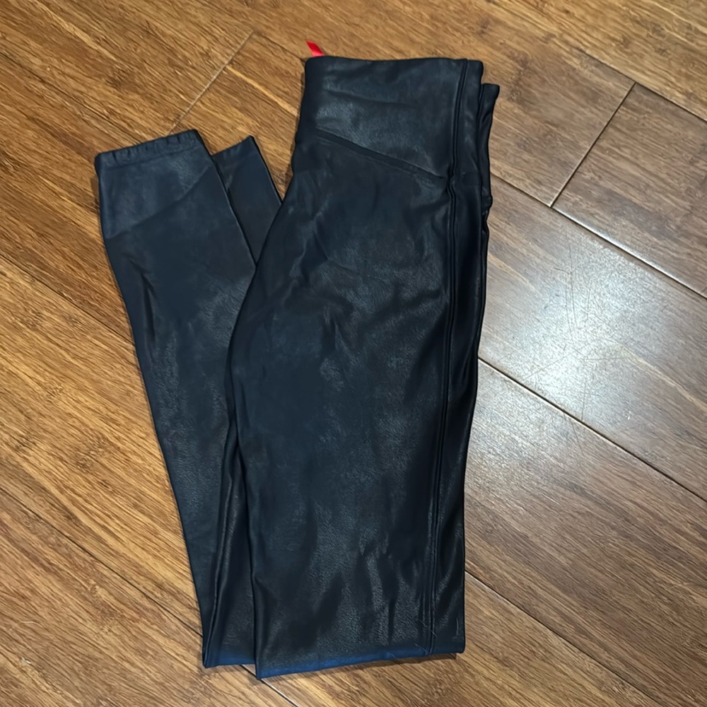Spanx faux leather leggings